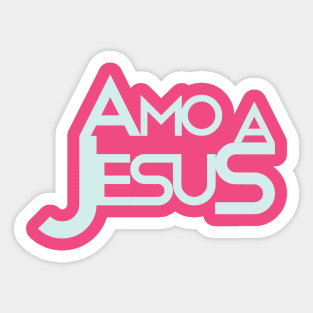 Amo a Jesus Sticker